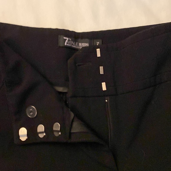 New York and company 7 th Avenue suiting collection black dress pants 2 tall - Picture 2 of 6